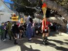 Carnaval costumes in the park