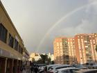 Rainbow over my school