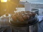 A few weeks ago my friends and I threw a BBQ (steak, kabobs) on the beach! 