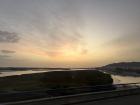 The sunset from the bus trip I took to the airport!
