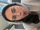 Me waiting for a flight that was delayed by snow!