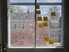 I used sticky notes to help me organize my application essays!
