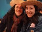 My tour guide/coworker and I dressed as farmers
