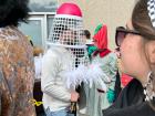 One of my favorite costumes -- the badminton birdie!