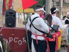 Don't be fooled -- the popcorn stand was just a costume!