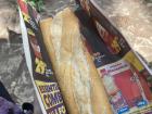 An omelette sandwhich which is a common breakfast for adults and school age children