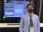 Here I am preparing for a research poster session at the American Astronomical Society meeting in Seattle.