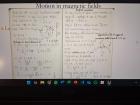 My cosmic ray physics professor added notes to his own notes for class