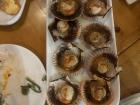 These are delicious scallops we tried during our seafood lunch! 