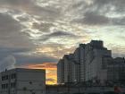 Sunrise from the street in A Coruña