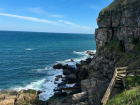 These cliffs line the la costa (the coast) of Gijon! The current is strong but many people picnic and walk along the rocks