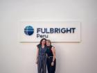Gabi and I pose for a picture at Fulbright Peru in Lima!
