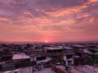A sunset view from my apartment rooftop 