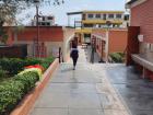 Follow this path and you will find the school cafeteria and additional classrooms! Do you see the outdoor wash station? There are many of these around the COAR.