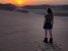 The sunset view after sandboarding was magical!