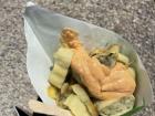 One of the most unique ways I had Maultaschen was at a tennis tournament where they had converted it into a streetfood. Here, you can see the panfried Maultaschen cut up and placed into a paper cone with a mayonnaise sauce. It was delicious!