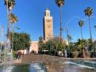 A shot of the stunning Koutoubia Mosque in Marrakech on a beautiful sunny day