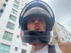 Every Uber moto carries an extra helmet for passengers because safety comes first