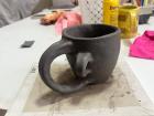 A double handled handmade mug to sustain my tea addiction
