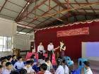 This weekend, I volunteered at my friend's high school to help run an English workshop. We learned the YMCA dance and the chicken dance.