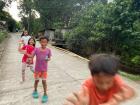 This group of kids likes to give me high-fives when I pass their house!