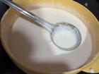 This is the sel roti batter my aamaa made. There's blended rice, ghee (cooked butter), sugar and milk in the batter