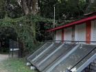 These are solar panels Navdanya uses to get electricity on the farm