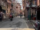 Here's one of the streets I walk on to get to my program center in Kathmandu