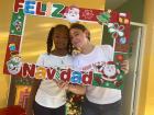 Cami and I at the school Christmas party