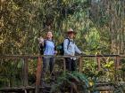 My friend Isaac and I crossing a bridge on the trail