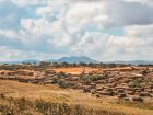 Dzaleka Refugee Camp - Notice the typical houses as we have discussed and also how brown and dusty everything is during the dry season