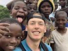 Selfie with some of my neighbor's at a school event