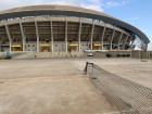 Bingu National Stadium. You can see how we are right in the middle of the parking lot