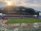 Malawi vs. Senegal football match from inside Bingu National Stadium