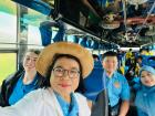 Me and the sixth-grade teachers on the sixth-grade field trip to Kiriwong, Thailand