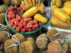 The market is full of colorful, fresh fruits ready to enjoy!