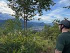 Stopping for a view on my hike with my friend Anselm