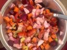 Fresh vegetables are a treat!