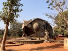 The chameleon temple in Benin