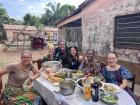 Our first Thanksgiving in Togo provided a chance to share the feast with Erin's host family