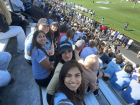 Watching a Johns Hopkins lacrosse game with friends