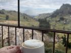 Mi café en Salinas de Guaranda. Salinas es conocida por su fábrica de quesos y chocolates