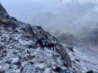 Even near the Equator, nearing 16,000 feet of elevation means snow.