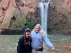 The water was freezing, as you can see by my face... But when else could I stand in a waterfall??