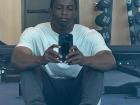 Resting after a set of lateral raises