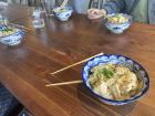 "Oyakodon" contains chicken, eggs and onions 