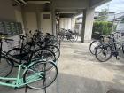 Bike rack at Kamogawa dorm 