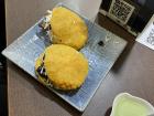 My date took me out to get some delicious Venezuelan food ("arepas") before we played pool!