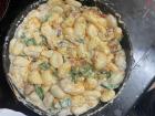 Gnocchi with Gorgonzola sauce cooked for dinner with my friend Esteban