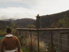 Walking with my friend down a trail in the mountains of Alpujarra